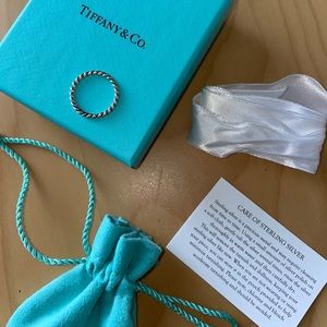 Tiffany & Co. Sterling Silver Twist Ring - Size 6